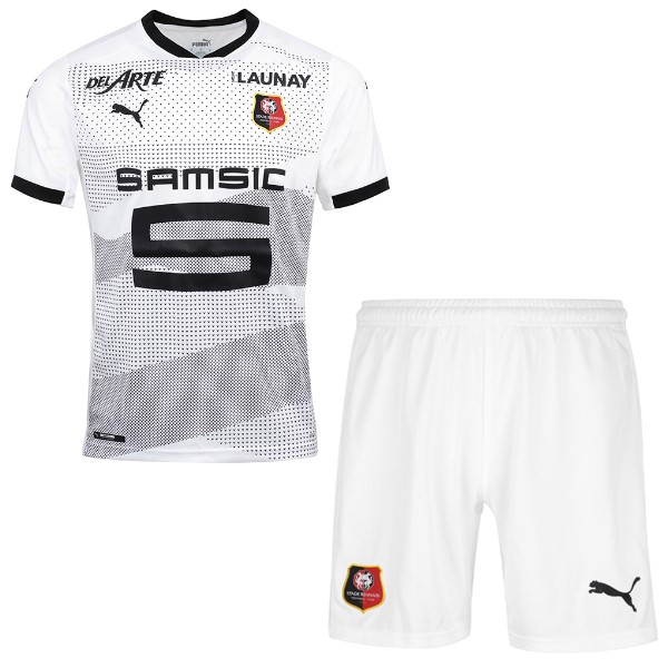 Camiseta Stade Rennais Replica Segunda Ropa Niños 2020/21 Blanco